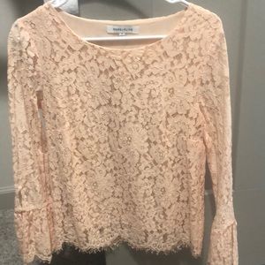 Lace long sleeve blouse